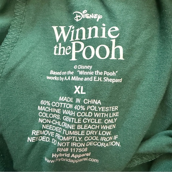 NWT Winnie the Pooh and Friends Green Lounge Pants Sleep Pants Women's size XL - Picture 3 of 8
